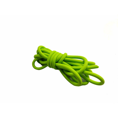 Резина тетива тяжи для рогатки или эспандера круглая 5020 2м на отрез цвет лайм