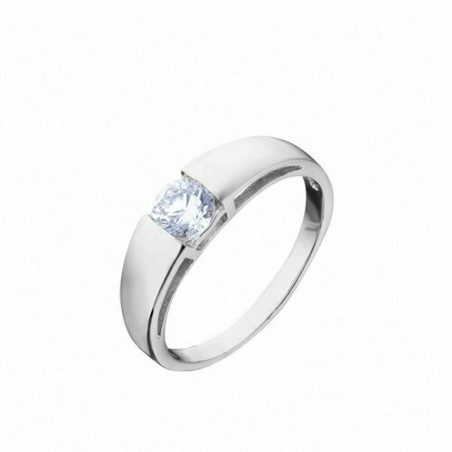 Кольцо Fidelis, серебро, 925 проба, фианит, размер 17, белый