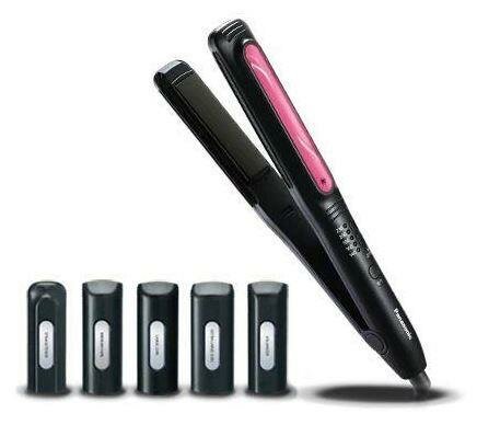 Выпрямитель Panasonic EH-HV52-K615, черный/розовый
