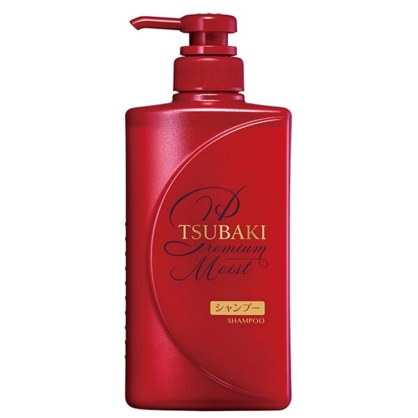 SHISEIDO TSUBAKI PREMIUM MOIST Увлажняющий шампунь для волос с маслом камелии 490 мл.