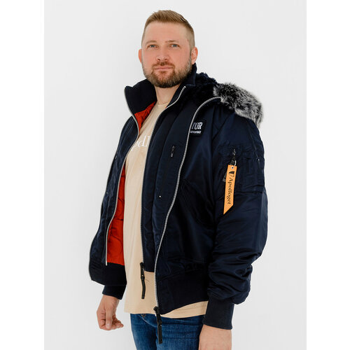 фото Куртка apolloget, размер l, синий