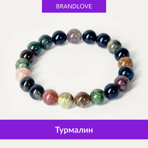 Браслет-нить BL Jewelry Zen, малахит, ангелит, лабрадор, агат, амазонит, коралл, гранат, турмалин, перламутр, 1 шт., размер 17 см, фиолетовый