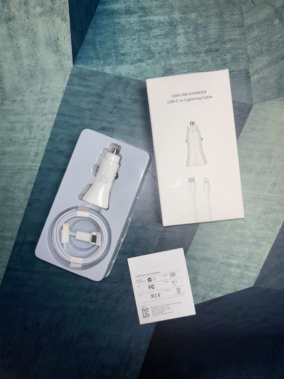 Автомобильное Зарядное Устройство, Для iPhone 20W+Кабель USB Type C -Lightning 20W 2in1 GC (для Автомобиля) BUT-STORE — фото 1