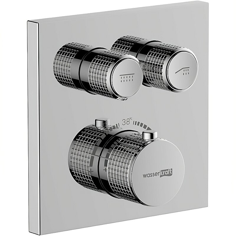 фото Смеситель для душа WasserKRAFT Dinkel 5848 Thermo с термостатом Хром