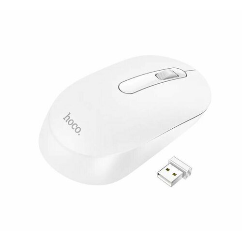 Мышь беспроводная HOCO GM14 Platinum 24 Гц белая 801₽