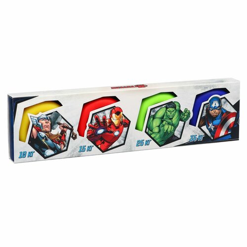 Набор кистевых эспандеров Мстители нагрузка 10152535 кг 2705₽