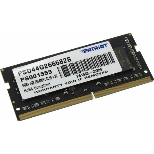 Модуль памяти SO-DIMM DDR4 Patriot PSD44G266682S 152600₽