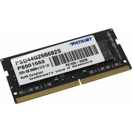 Модуль памяти SO-DIMM DDR4 Patriot PSD44G266682S