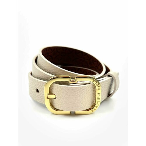 фото Ремень beautiful birds, размер 95, бежевый