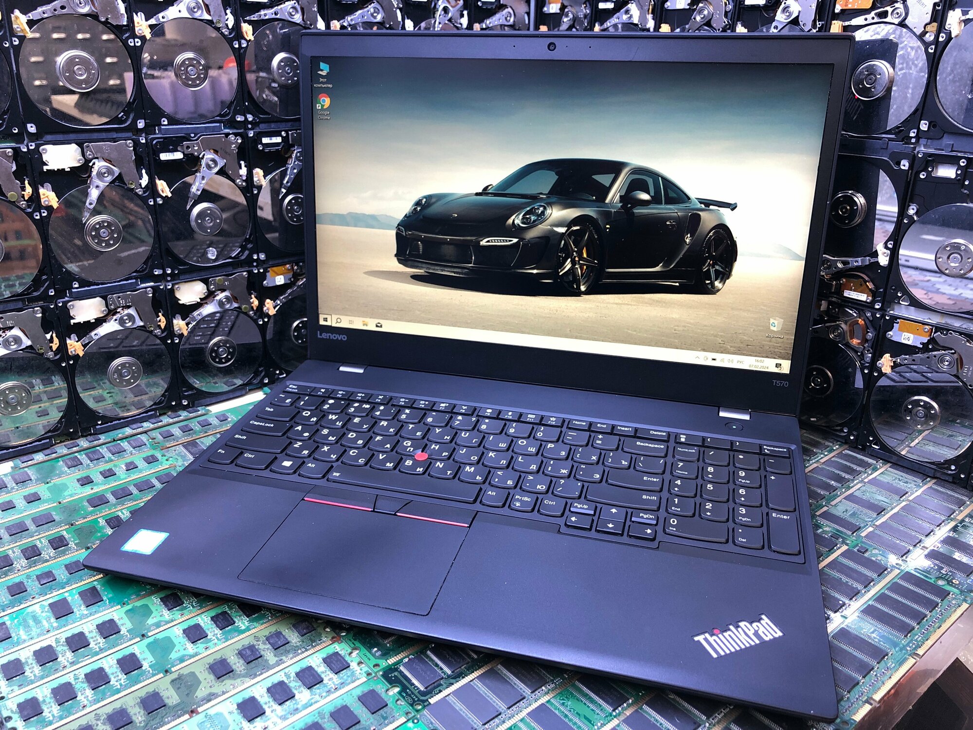 15.6" Ноутбук Lenovo ThinkPad T570 (1920x1080, Intel Core i7-7600U, RAM 32 ГБ, SSD 2048ГБ, Intel HD Graphics 520, Win 10 Pro)