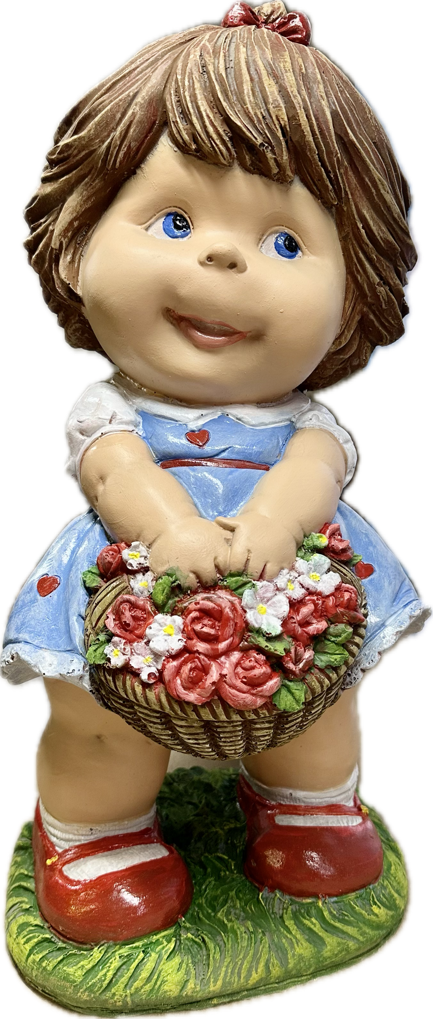 Фигурка Девочка с цветами Н-46см