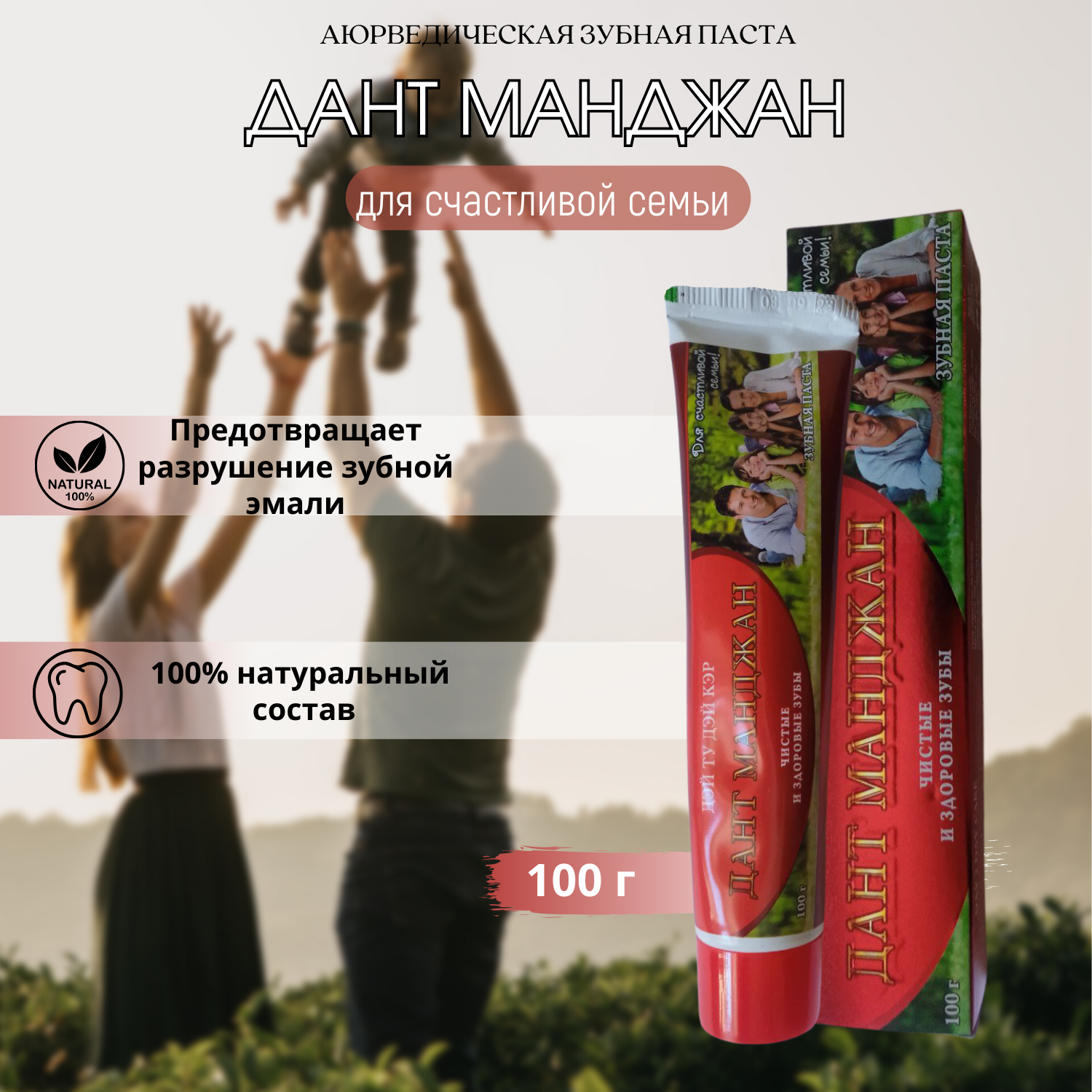 Зубная паста Дант Манджан Дэй Ту Дэй Кэр , 100 гр.