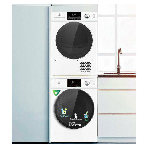 Jackys комплект для установки в колонну Стиральная машина JW F1223BTB Сушильная машина JTD 103BHTB соединительный кит c выдвижной полкой 13999000₽