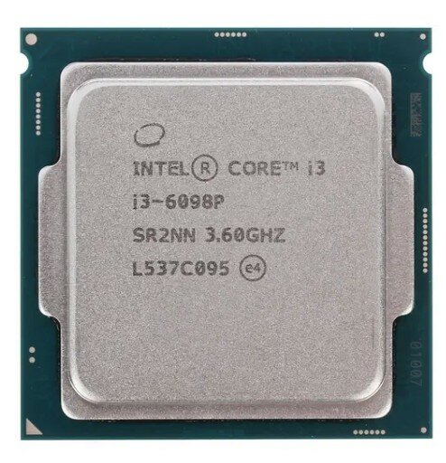Процессор Intel Core i3-6098P Skylake LGA1151, 2 x 3600 МГц, OEM