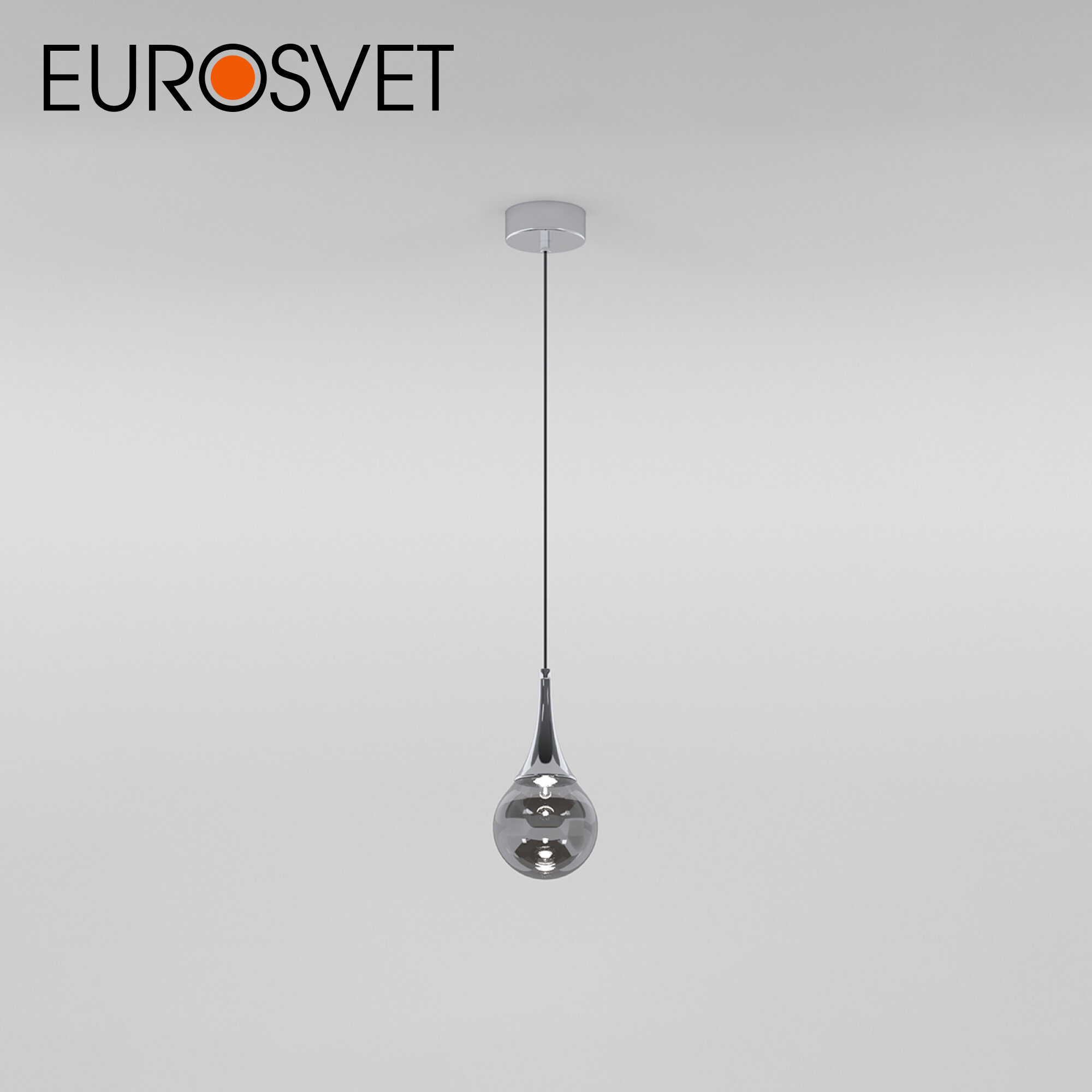 Подвесной светодиодный светильник Eurosvet Adour 50256/1 LED, 4000 К, дымчатый, IP20