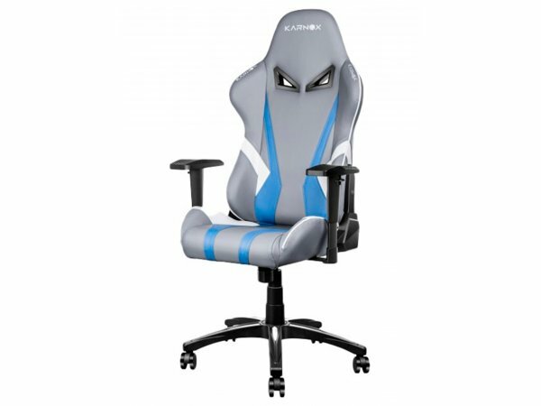 Кресло геймерское KARNOX HERO Lava Edition, серо-синий