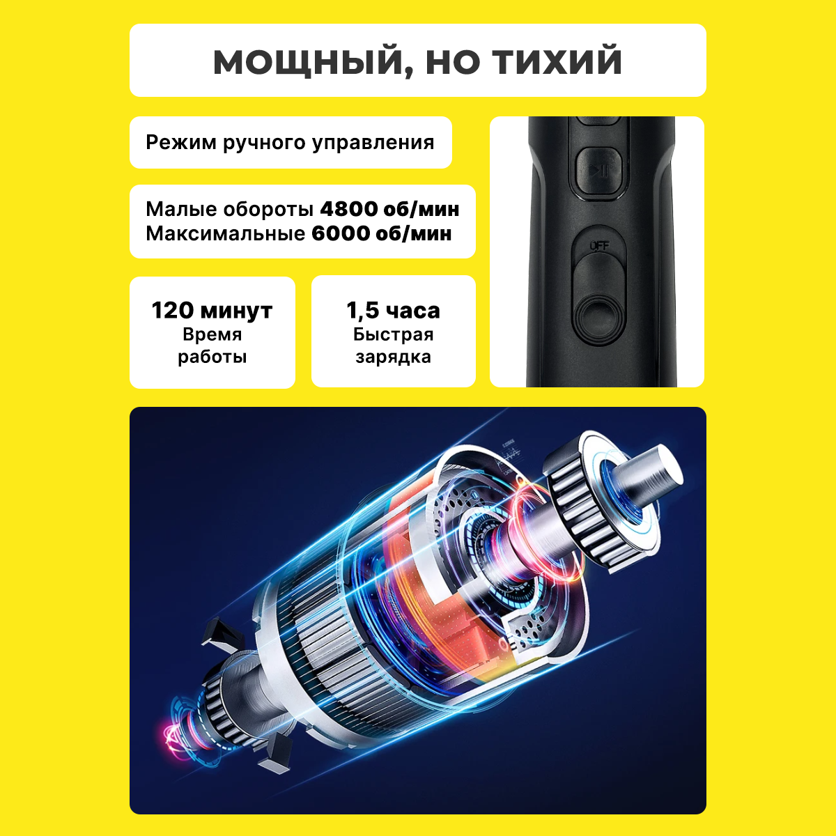 Гриндер, электрическая когтеточка для кошек и собак с аккумулятором и фонариком — фото 1
