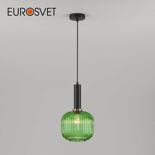 Изображение товара Подвесной светильник Eurosvet Bravo 50182/1, E27, 40 Вт, цвет зеленый
