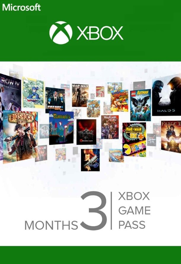 Подписка Xbox Game Pass 3 месяца Xbox Россия