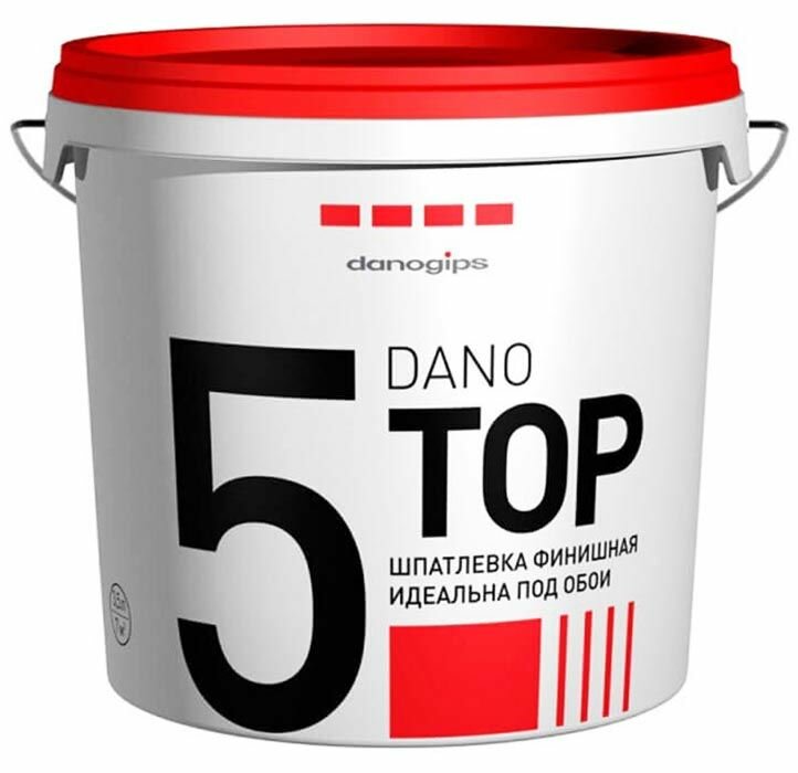 Даногипс Дано Джет 5 финишная полимерная шпатлевка (5,6кг) (3,5л) / DANOGIPS Dano Jet 5 шпатлевка финишная под обои (5,6кг) (3,5л)