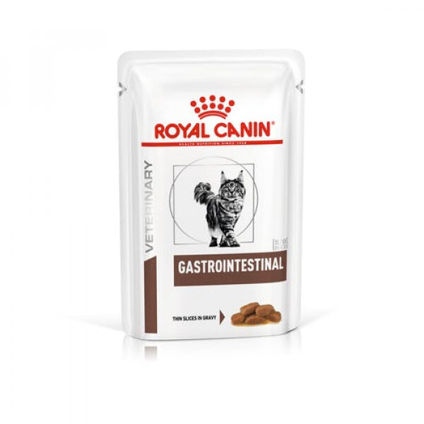 Royal Canin Gastrointestinal Пауч для кошек при пищевой аллергии или пищевой непереносимости 85 гр x 12 шт.