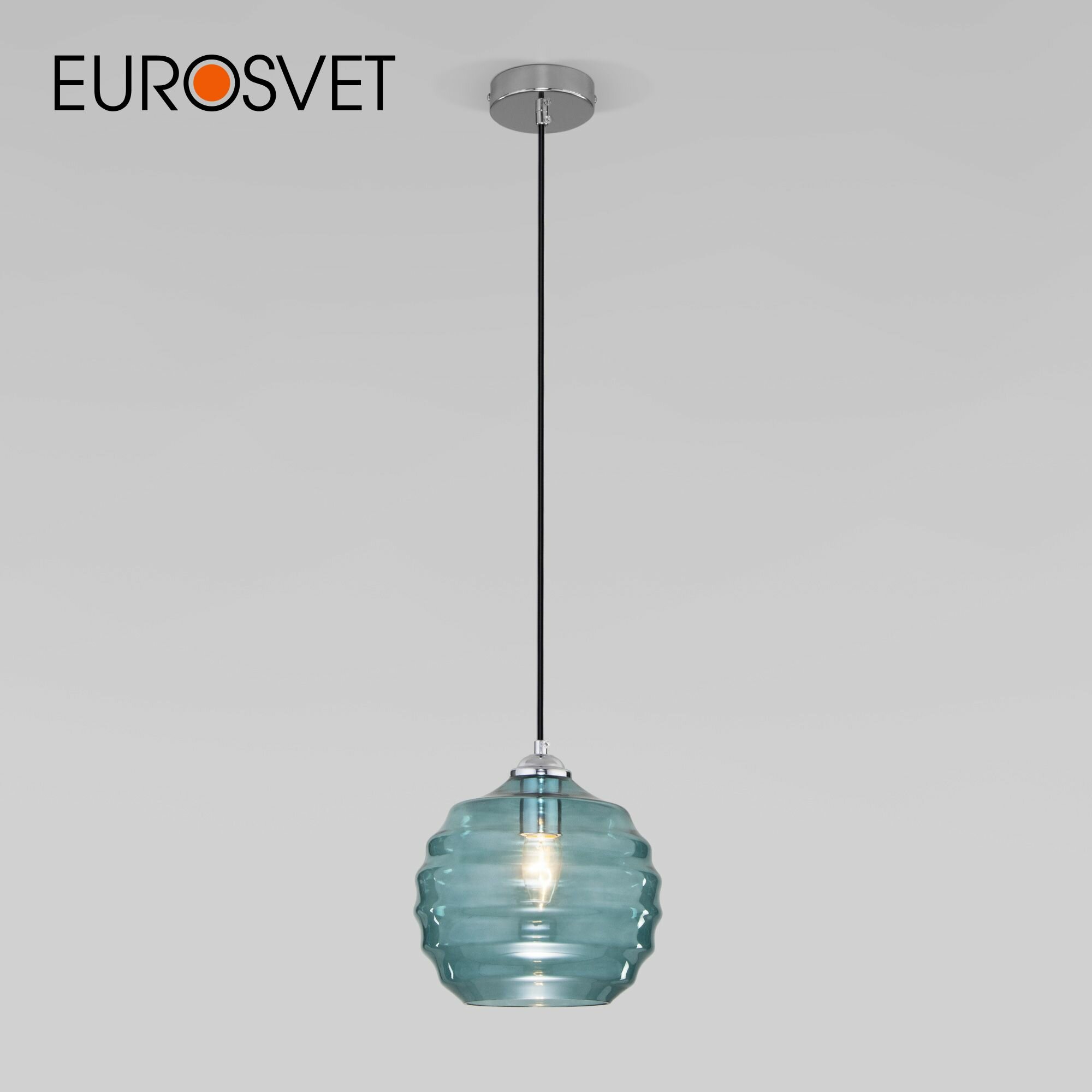 Подвесной светильник Eurosvet Ice 50239/1, цвет зеленый, IP20