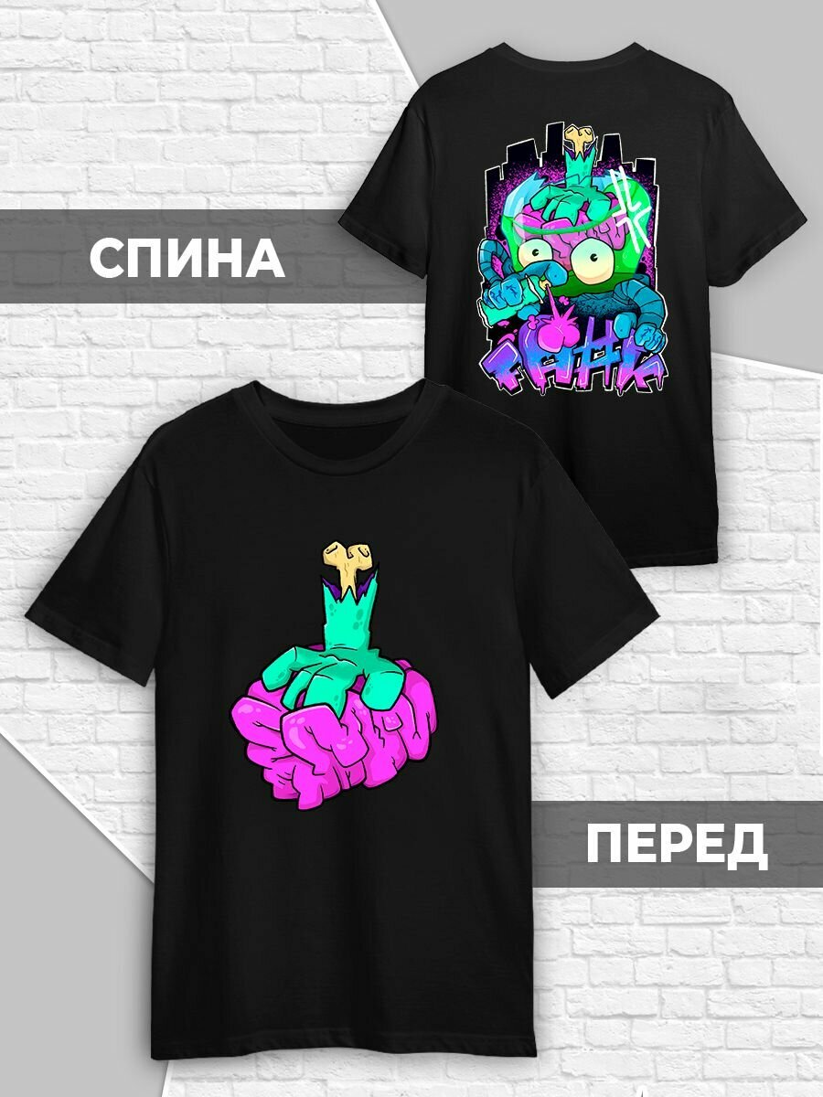 Футболка Printech, размер M (46-48), черный