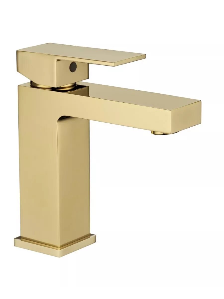 Смеситель для раковины в ванную Grocenberg GB2008, латунь, золото