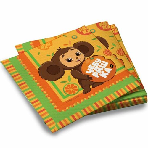 Салфетки Чебурашка 33х33см 20шт