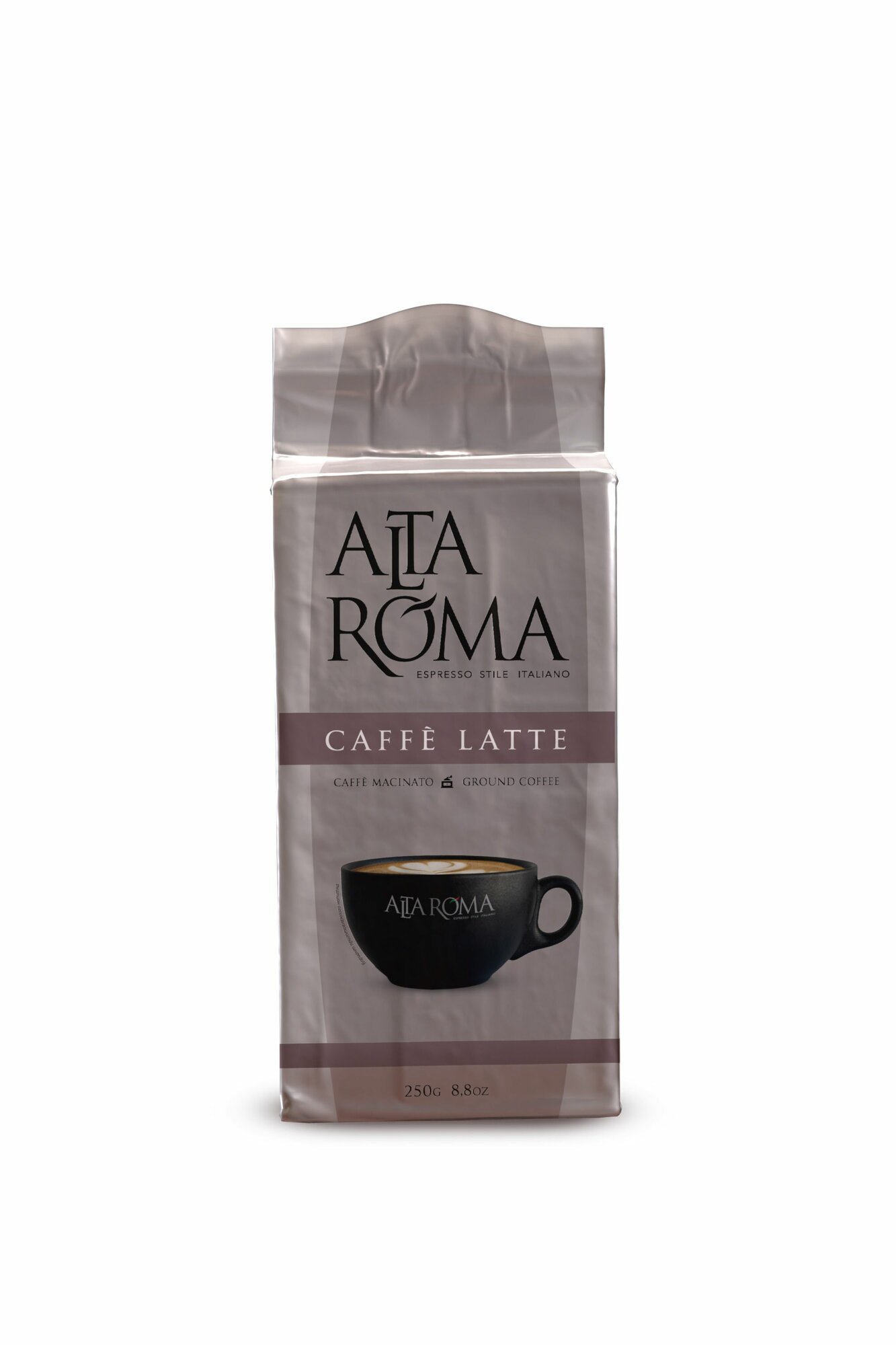 Кофе молотый Alta Roma "Caffe Latte", робуста, 2 упаковки по 250 г — фото 1