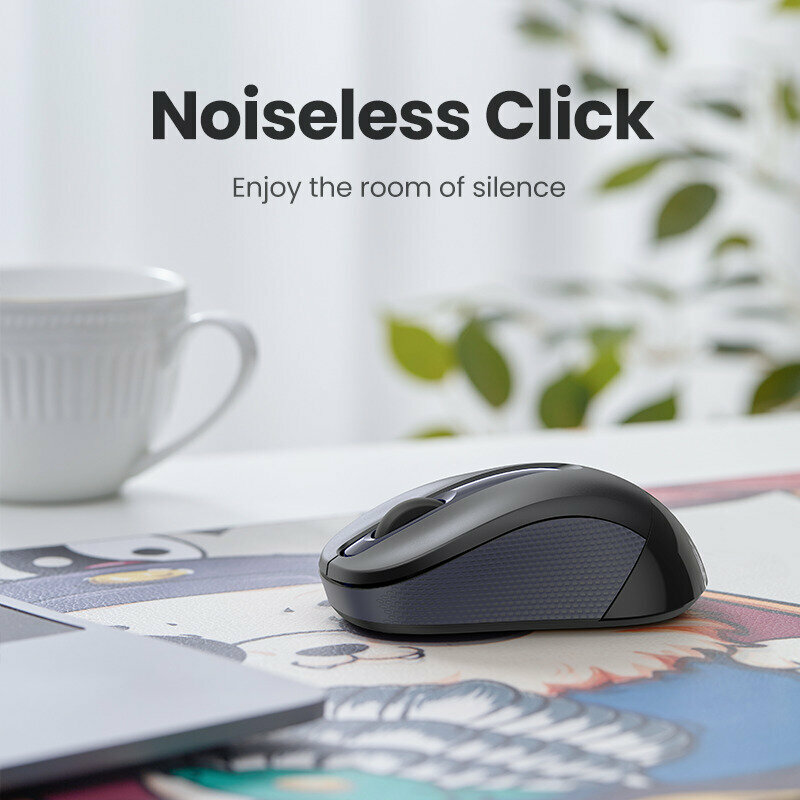 Беспроводная компьютерная мышь UGREEN MU003 (90371) Portable Wireless Mouse чёрная — фото 1