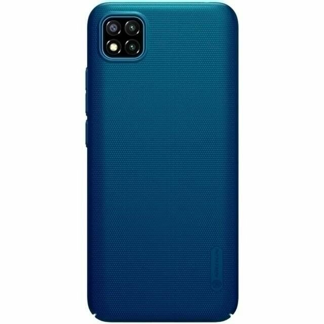 Накладка пластиковая Nillkin Frosted Shield для Xiaomi Poco C3 Синяя
