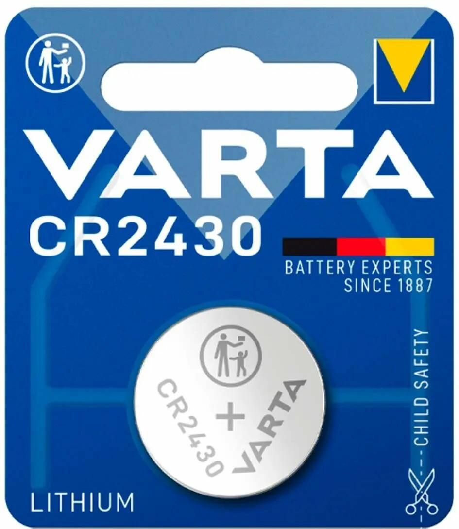 CR2430 Батарейка VARTA Electronics Lithium, 1 шт.