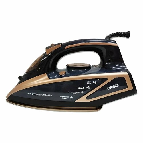 Утюг ORM-3502 от бренда Orvica 2800 вт противокапельная система подошва из керамики цвет черный 300000₽