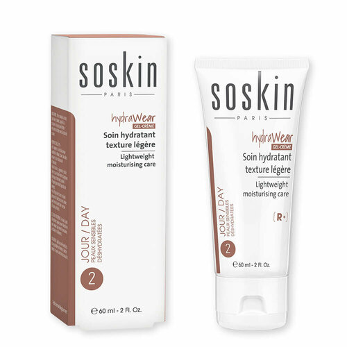 Soskin крем увлажняющий для нормальной/ комбинированной кожи HYDRAWEAR GEL HYDRAWEAR GEL-CREAM - LIGHTWEIGHT MOISTURISING CARE, 60 мл