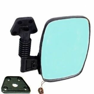 фото Зеркало боковое УАЗ 3151, 3153, 3159, 469 (Хантер) с обогревом, голубое стекло, правое.