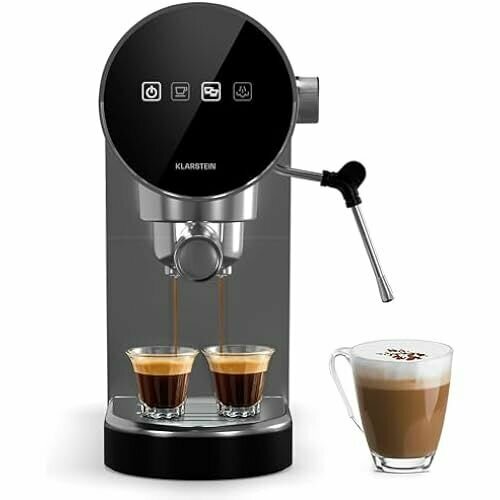 Портафильтр-машина Klarstein для эспрессо с вспенивателем молока мини-эспрессо-машина в стиле ретро объемом 09 л с портафильтром маленькая кофемашина мощностью 1360 Вт кофемашина для капучино латте и маккиато 2806500₽