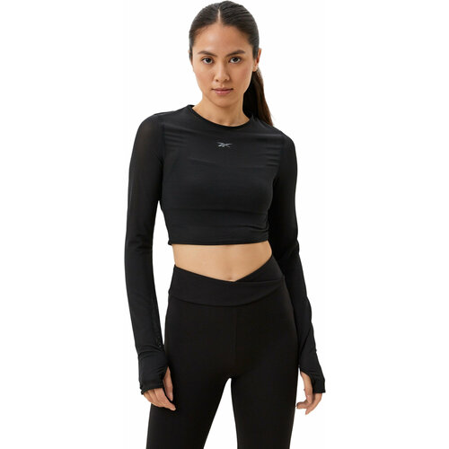 Лонгслив спортивный Reebok, размер XL INT, черный