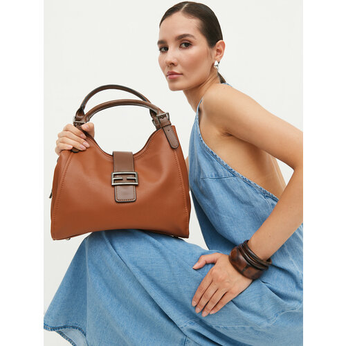 Сумка кросс-боди BE-ZOG, фактура гладкая, оранжевый