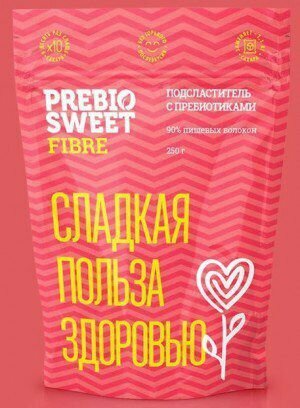 Столовый подсластитель Пребиосвит Файбер Prebiosweet Fibre 250 г сахарозаменитель
