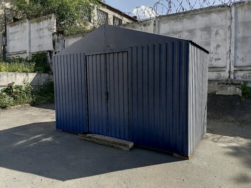 Изображение товара Хозблок СИМ-2 3*5,0м, RAL7024 графит сарай сборный металлический
