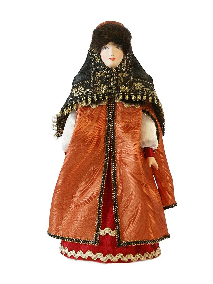 Кукла коллекционная Боярышня в нарядной зимней одежде