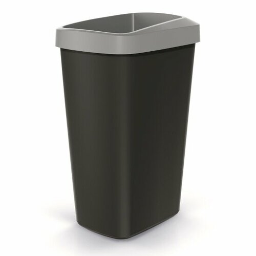 Ведро Keden для мусора с крышкой COMPACTA Q, 45 л светло-серый (NSBO45-429U)