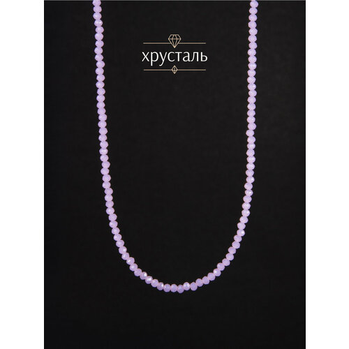 фото Колье bl jewelry, хрусталь, длина 38 см, розовый кварц