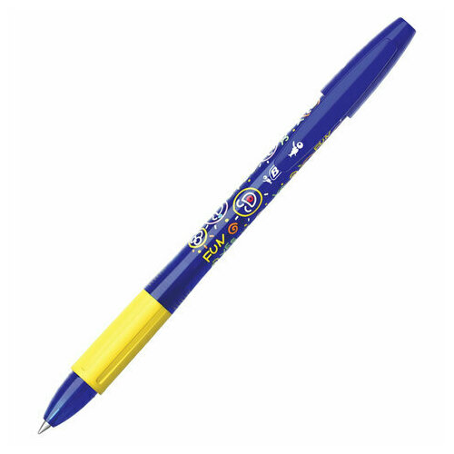 Ручка стираемая гелевая 12 шт с грипом синяя BIC 
