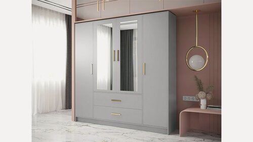 Изображение товара Распашной шкаф Аннабель четырехсекционный Серый 112 NOW 220*50*240 см Дом мебели для вас