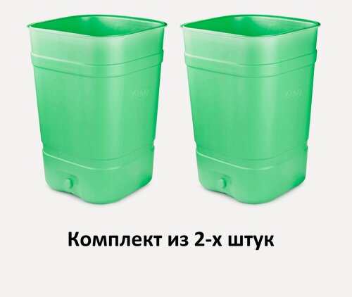 Изображение товара Бочка - бак без крышки 350л Альтернатива М7438 цвет микс комплект 2шт