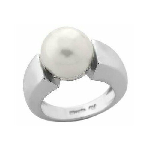 Кольцо Majorica серебро 925 проба родирование жемчуг размер 188 белый 23250₽