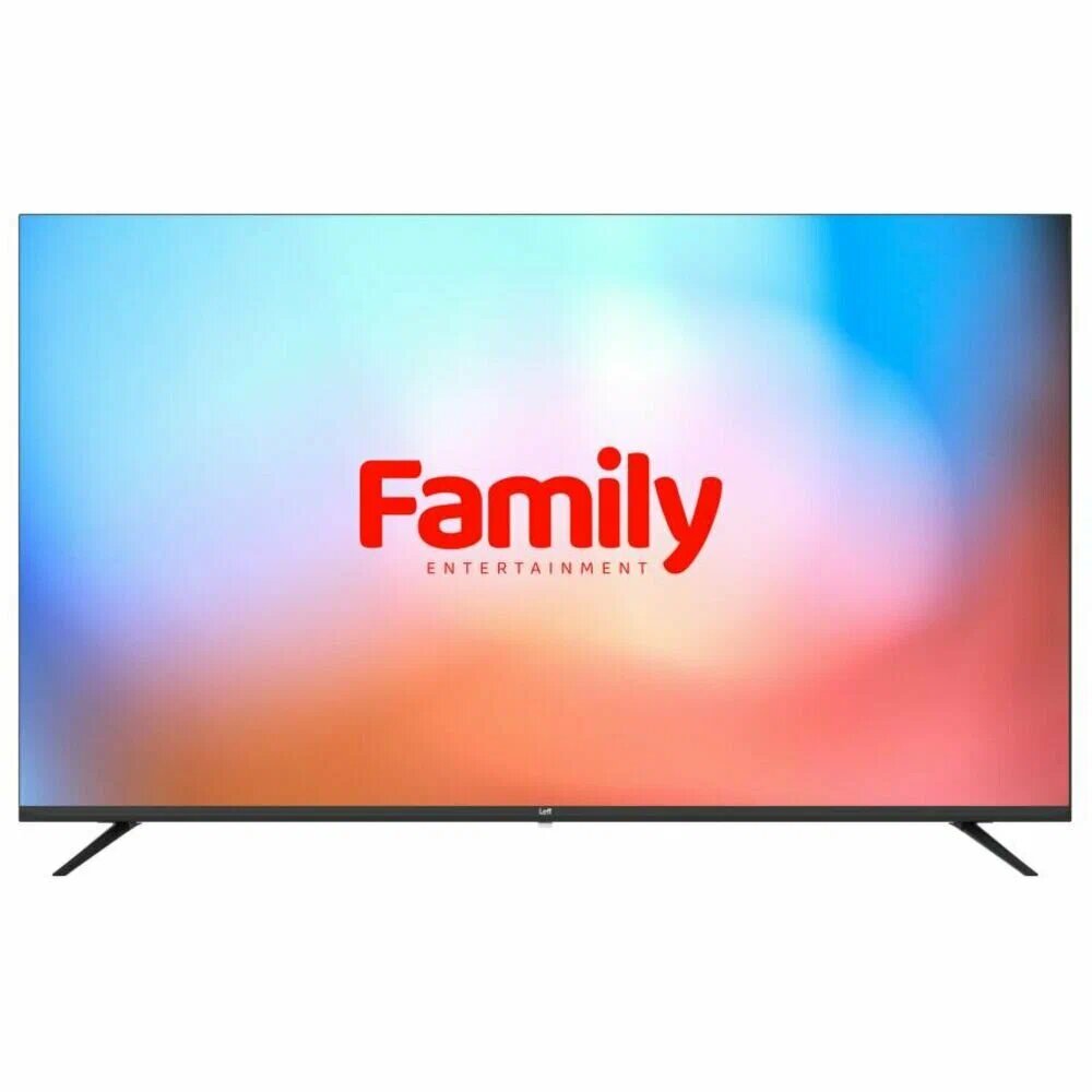 LEFF 55U570T, диагональ 55", разрешение 4К, ОС Android, черный