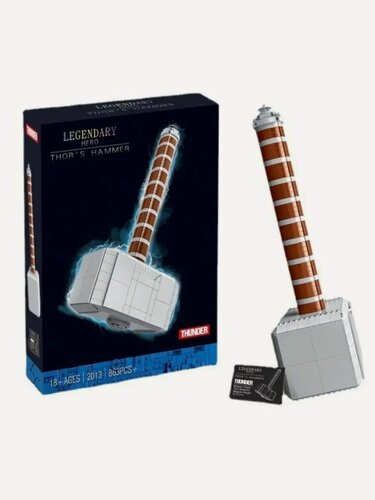 Изображение товара Конструктор Супергерои Марвел Молот Тора Мьёльнир / 863 детали